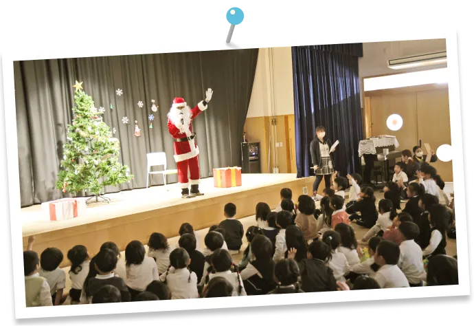 冬のクリスマス会の様子